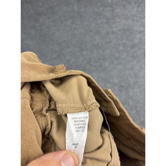 Self Contrast Pants Womens Medium Brown Corduroy Wide Leg High Rise Made USA - Picture 8 of 8